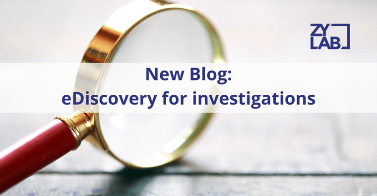 eDiscovery for investigations